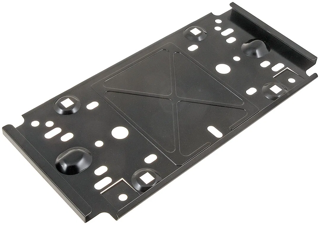 68148 – DORMAN License Plate Bracket, Black Metal Single Bagged - view 3